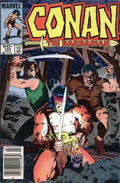Cover for Conan the Barbarian (Marvel, 1970 series) #160 [Newsstand]