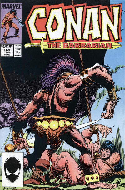 Cover for Conan the Barbarian (Marvel, 1970 series) #195 [Direct]