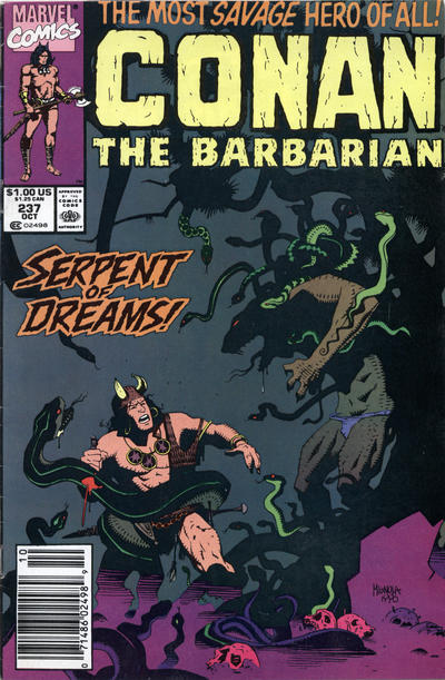 Cover for Conan the Barbarian (Marvel, 1970 series) #237 [Newsstand]