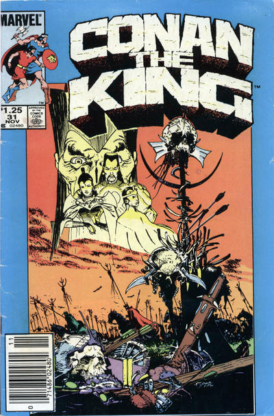 Cover for Conan the King (Marvel, 1984 series) #31 [Newsstand]