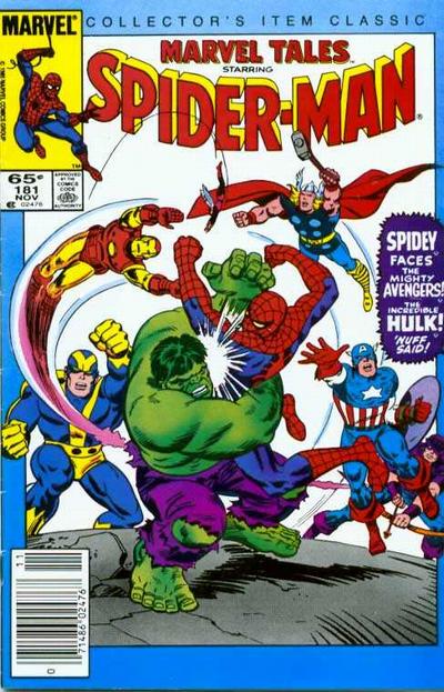 Cover for Marvel Tales (Marvel, 1966 series) #181 [Newsstand]