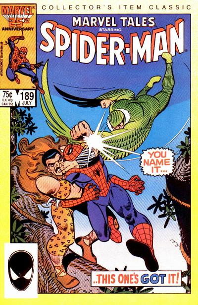 Cover for Marvel Tales (Marvel, 1966 series) #189 [Direct]