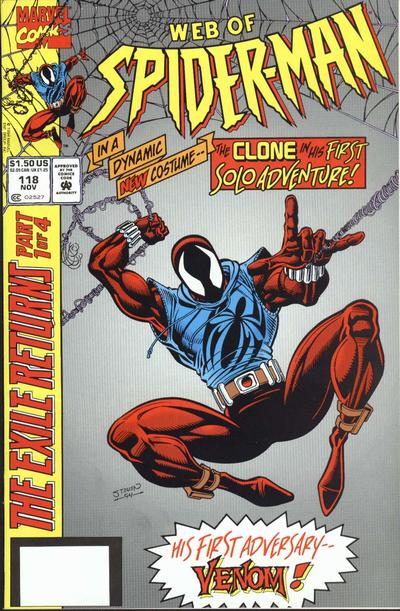 Cover for Web of Spider-Man (Marvel, 1985 series) #118 [Spider-Man Classics Action Figure Reprint]