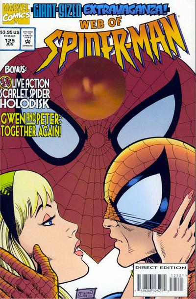 Cover for Web of Spider-Man (Marvel, 1985 series) #125 [Direct Edition - 3D Holodisk]