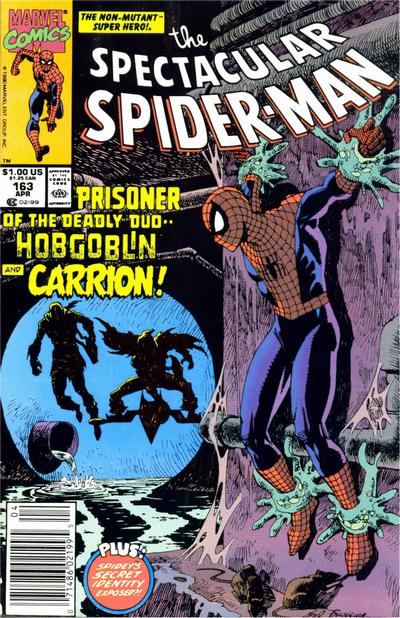 Cover for The Spectacular Spider-Man (Marvel, 1976 series) #163 [Newsstand]