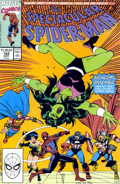 Cover for The Spectacular Spider-Man (Marvel, 1976 series) #168 [Direct]