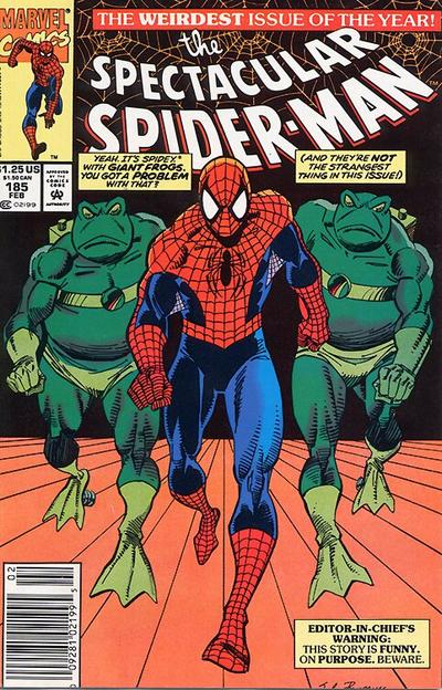 Cover for The Spectacular Spider-Man (Marvel, 1976 series) #185 [Newsstand]