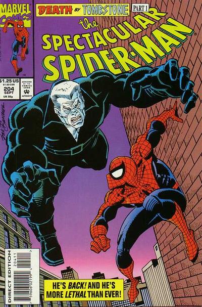 Cover for The Spectacular Spider-Man (Marvel, 1976 series) #204 [Direct Edition]