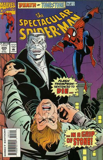 Cover for The Spectacular Spider-Man (Marvel, 1976 series) #205 [Direct Edition]