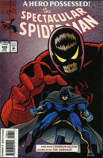 Cover for The Spectacular Spider-Man (Marvel, 1976 series) #208 [Direct Edition]