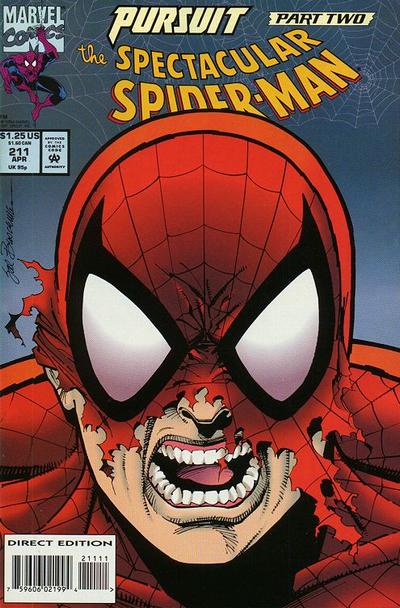 Cover for The Spectacular Spider-Man (Marvel, 1976 series) #211 [Direct Edition]