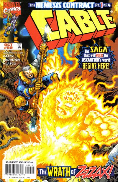 Cover for Cable (Marvel, 1993 series) #59 [Direct Edition]