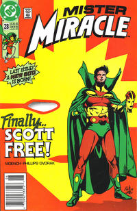 Cover Thumbnail for Mister Miracle (DC, 1989 series) #28 [Newsstand]