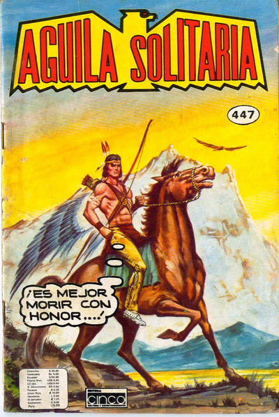 Cover for Aguila Solitaria (Editora Cinco, 1976 series) #447