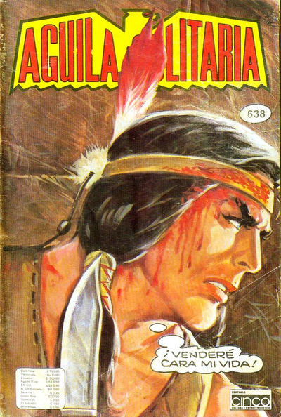 Cover for Aguila Solitaria (Editora Cinco, 1976 series) #638