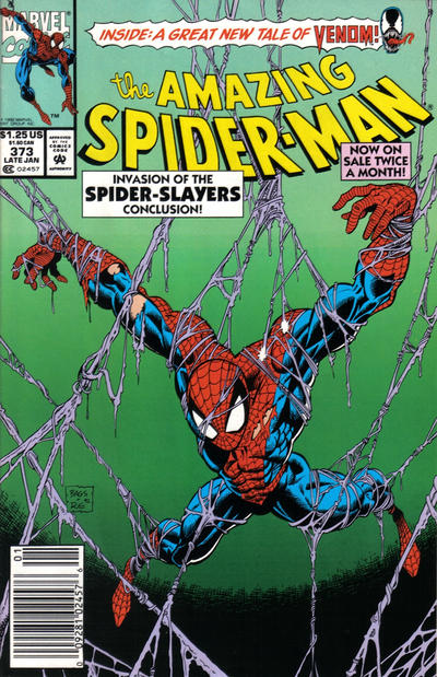 Cover for The Amazing Spider-Man (Marvel, 1963 series) #373 [Newsstand]