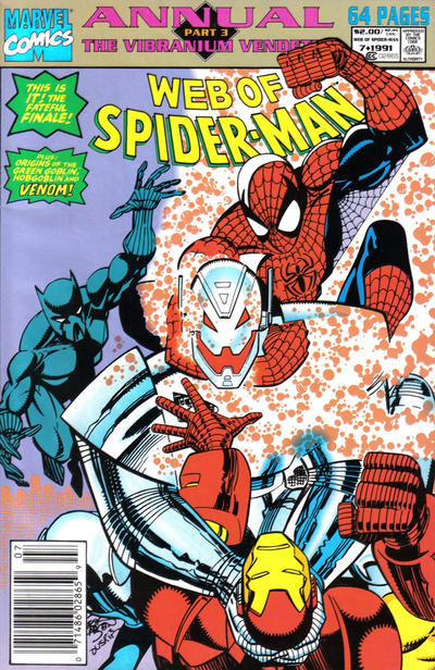 Cover for Web of Spider-Man Annual (Marvel, 1985 series) #7 [Newsstand]