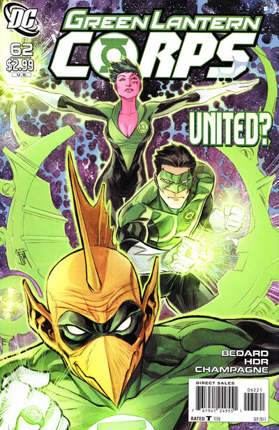 Cover for Green Lantern Corps (DC, 2006 series) #62 [Francis Manapul Cover]