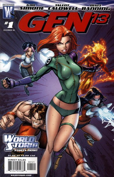 Cover for Gen 13 (DC, 2006 series) #1 [J. Scott Campbell / Avalon Studios Cover]
