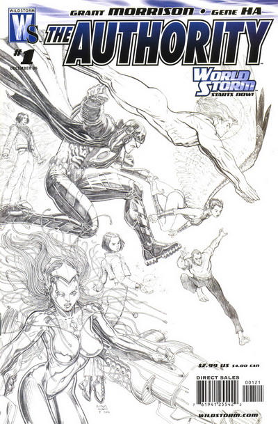 Cover for The Authority (DC, 2006 series) #1 [Arthur Adams Sketch Cover]