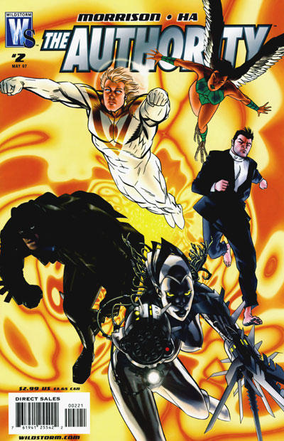 Cover for The Authority (DC, 2006 series) #2 [Michael Golden Cover]