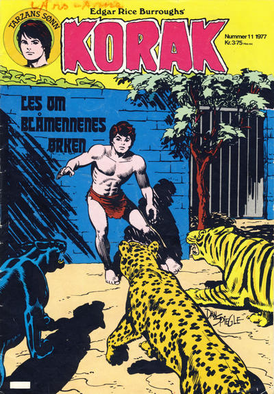 Cover for Korak (Atlantic Forlag, 1977 series) #11/1977