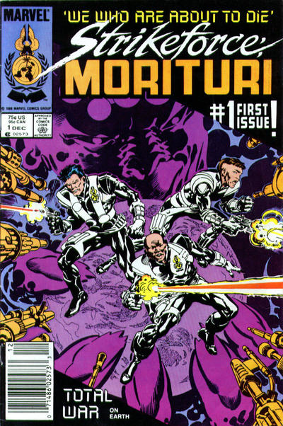Cover for Strikeforce: Morituri (Marvel, 1986 series) #1 [Newsstand]