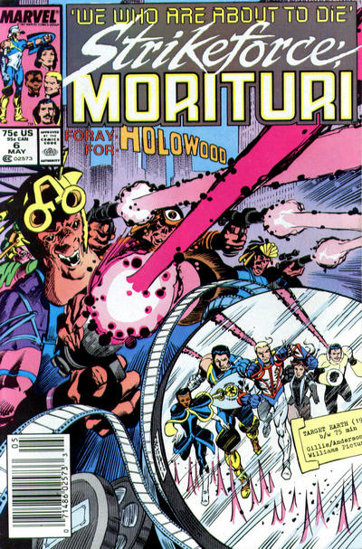 Cover for Strikeforce: Morituri (Marvel, 1986 series) #6 [Newsstand]