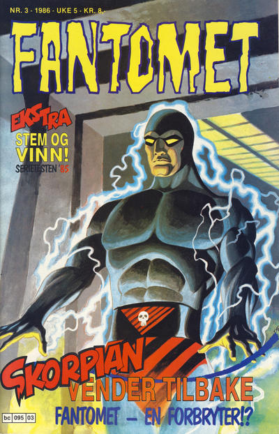Cover for Fantomet (Semic, 1976 series) #3/1986