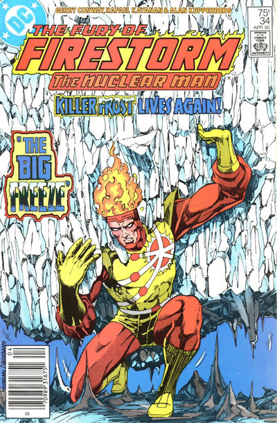 Cover for The Fury of Firestorm (DC, 1982 series) #34 [Newsstand]
