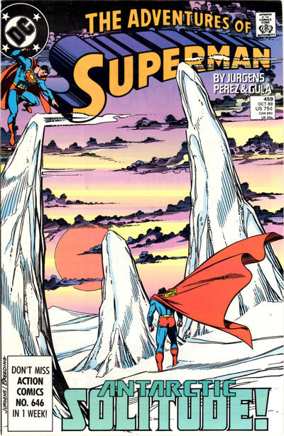 Cover for Adventures of Superman (DC, 1987 series) #459 [Direct]