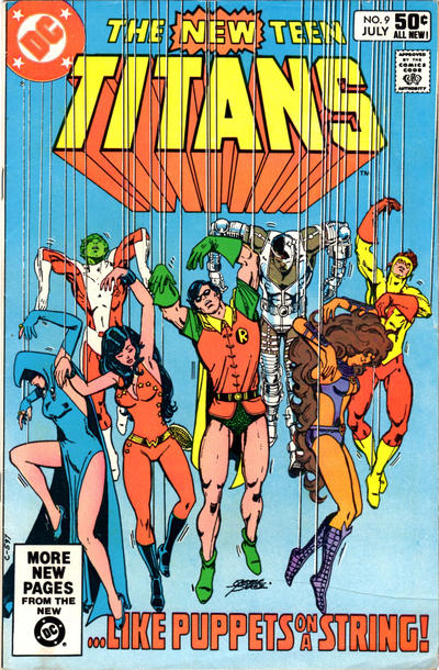 Cover for The New Teen Titans (DC, 1980 series) #9 [Direct]