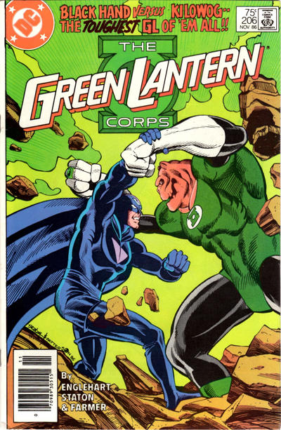 Cover for The Green Lantern Corps (DC, 1986 series) #206 [Newsstand]