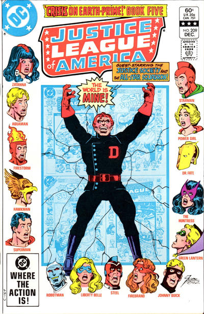 Cover for Justice League of America (DC, 1960 series) #209 [Direct]