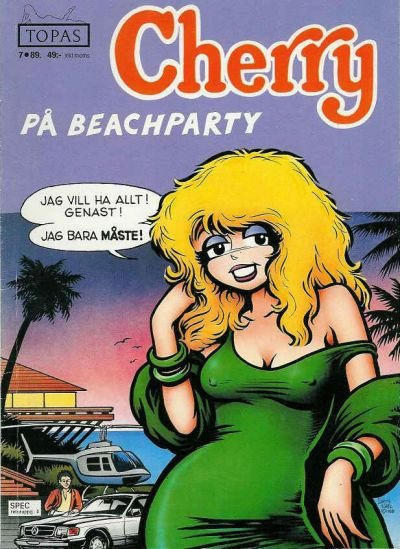 Cover for Topas (Epix, 1988 series) #19 - Cherry på beachparty