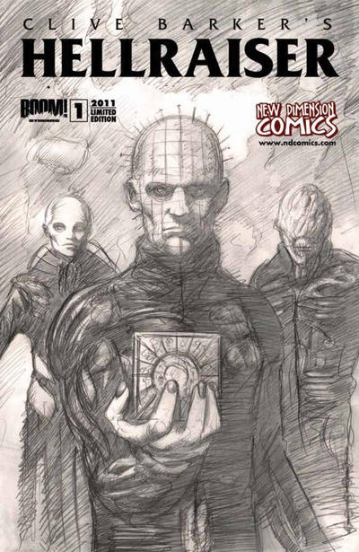 Cover for Clive Barker's Hellraiser (Boom! Studios, 2011 series) #1 [New Dimension Sketch Cover]