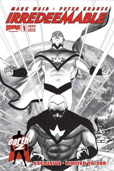 Cover for Irredeemable (Boom! Studios, 2009 series) #1 [Earth 2 Variant]