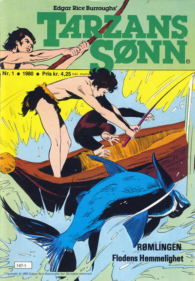 Cover for Tarzans Sønn (Atlantic Forlag, 1979 series) #1/1980