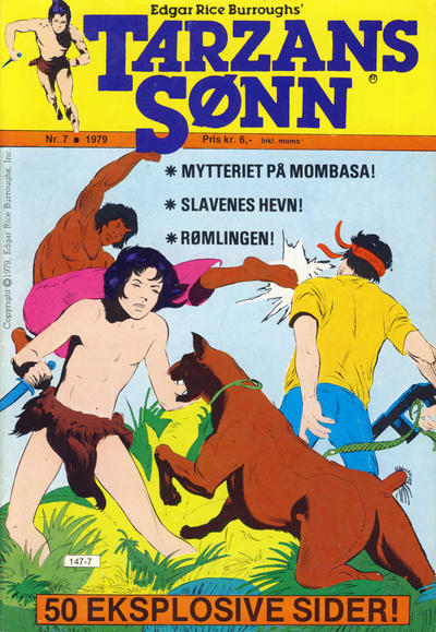 Cover for Tarzans Sønn (Atlantic Forlag, 1979 series) #7/1979
