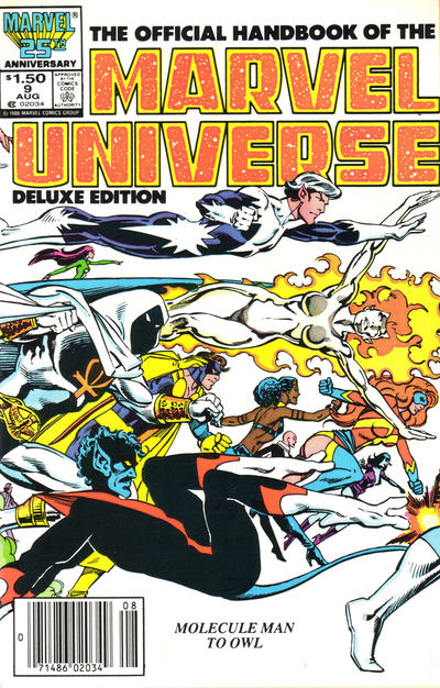 Cover for The Official Handbook of the Marvel Universe Deluxe Edition (Marvel, 1985 series) #9 [Newsstand]