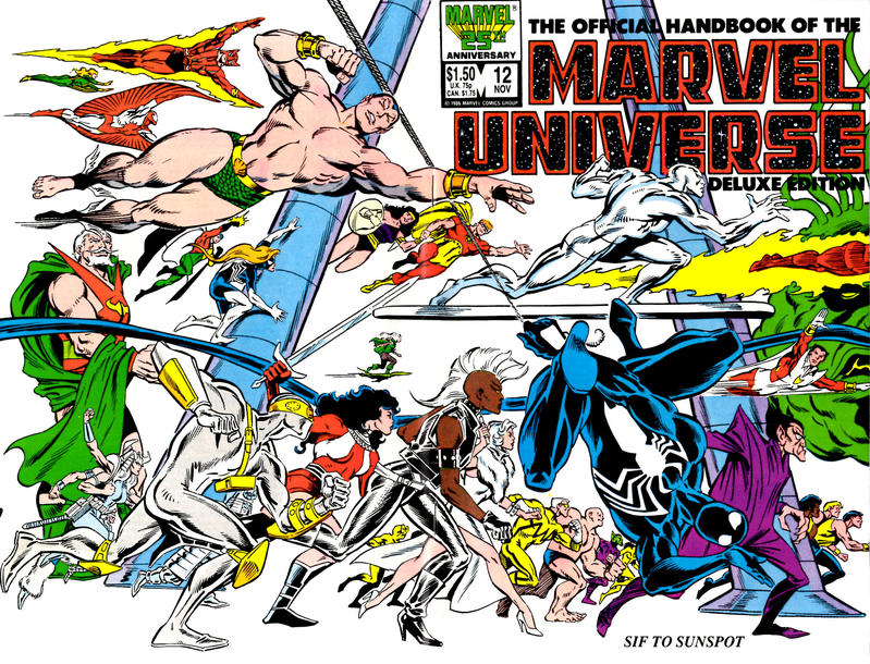 Cover for The Official Handbook of the Marvel Universe Deluxe Edition (Marvel, 1985 series) #12 [Direct]