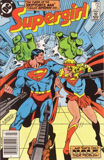 Cover for Supergirl (DC, 1983 series) #21 [Newsstand]