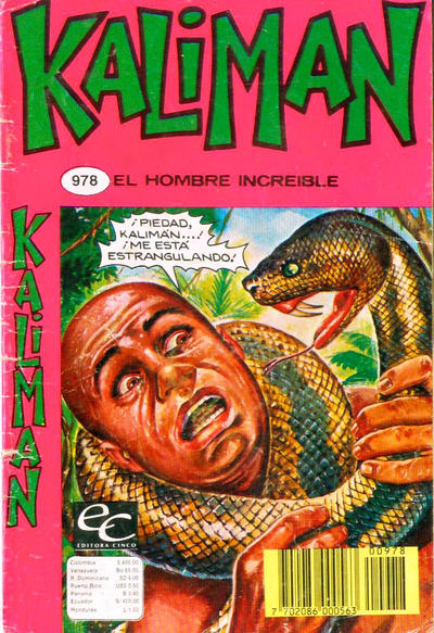 Cover for Kaliman (Editora Cinco, 1976 series) #978