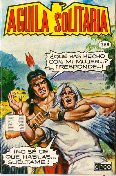 Cover for Aguila Solitaria (Editora Cinco, 1976 series) #385
