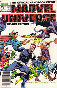 Cover Thumbnail for The Official Handbook of the Marvel Universe Deluxe Edition (Marvel, 1985 series) #4 [Newsstand]
