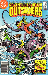 Cover for Adventures of the Outsiders (DC, 1986 series) #37 [Newsstand]