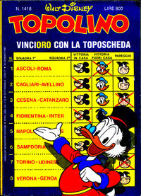 Cover Thumbnail for Topolino (Mondadori, 1949 series) #1418