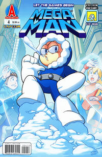 Cover for Mega Man (Archie, 2011 series) #4 [Ice Man Villain Variant by Jamal Peppers]
