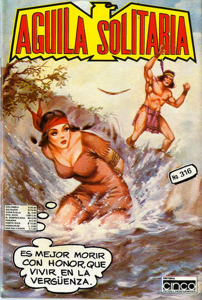 Cover for Aguila Solitaria (Editora Cinco, 1976 series) #316