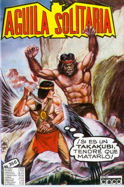 Cover for Aguila Solitaria (Editora Cinco, 1976 series) #356